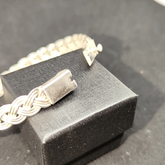 TP-55 Mex925 Silver Braid Bracelet - Picture 6 of 10